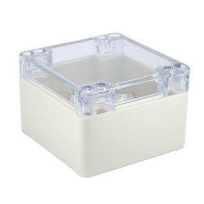 Abs Enclosure Molded Ip65 83x81x56 Grey+Clear Lid 11 88 T