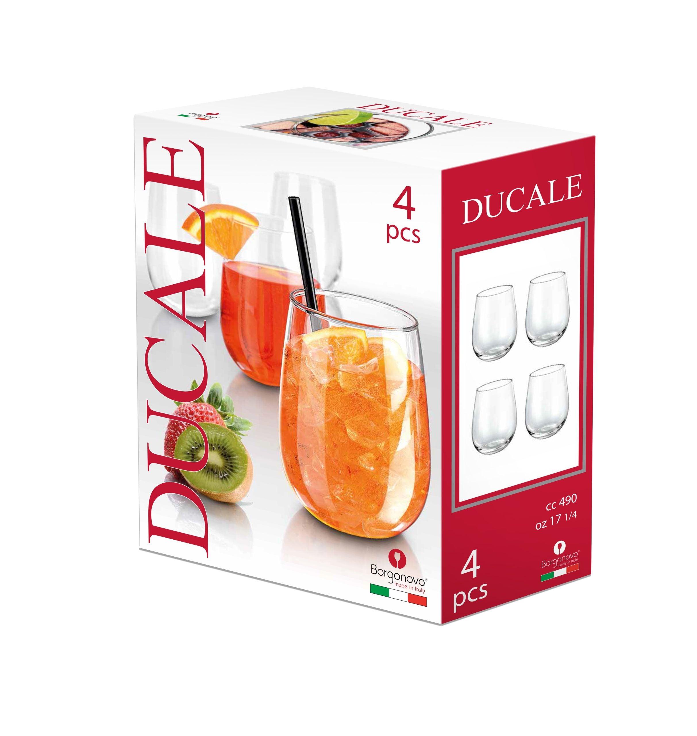 Ducale Stemless 490ml 4 Pck - Livestainable.co.za