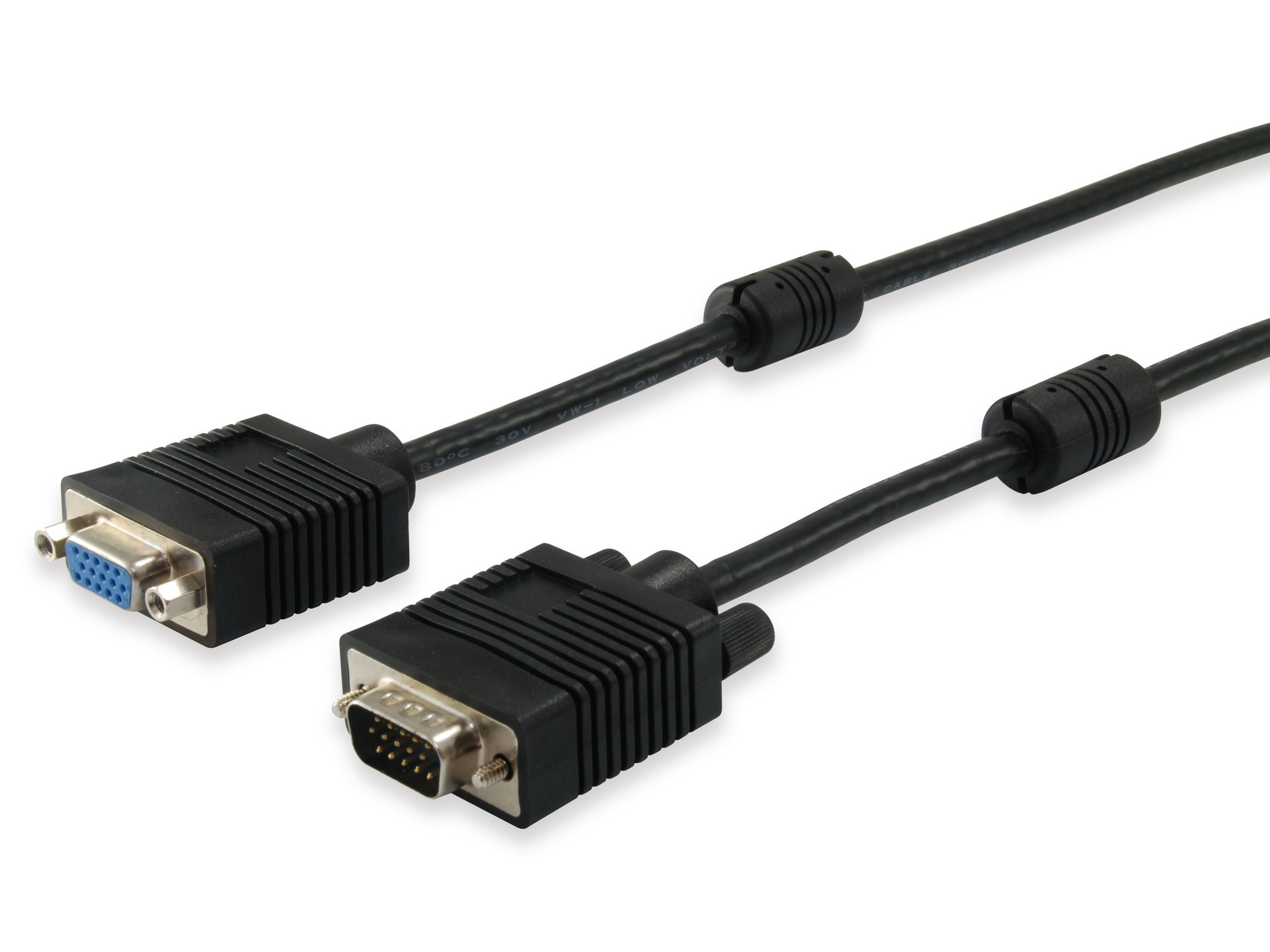 Equip SVGA Extension Cable 1.8M Male to Female VGA15 Connector