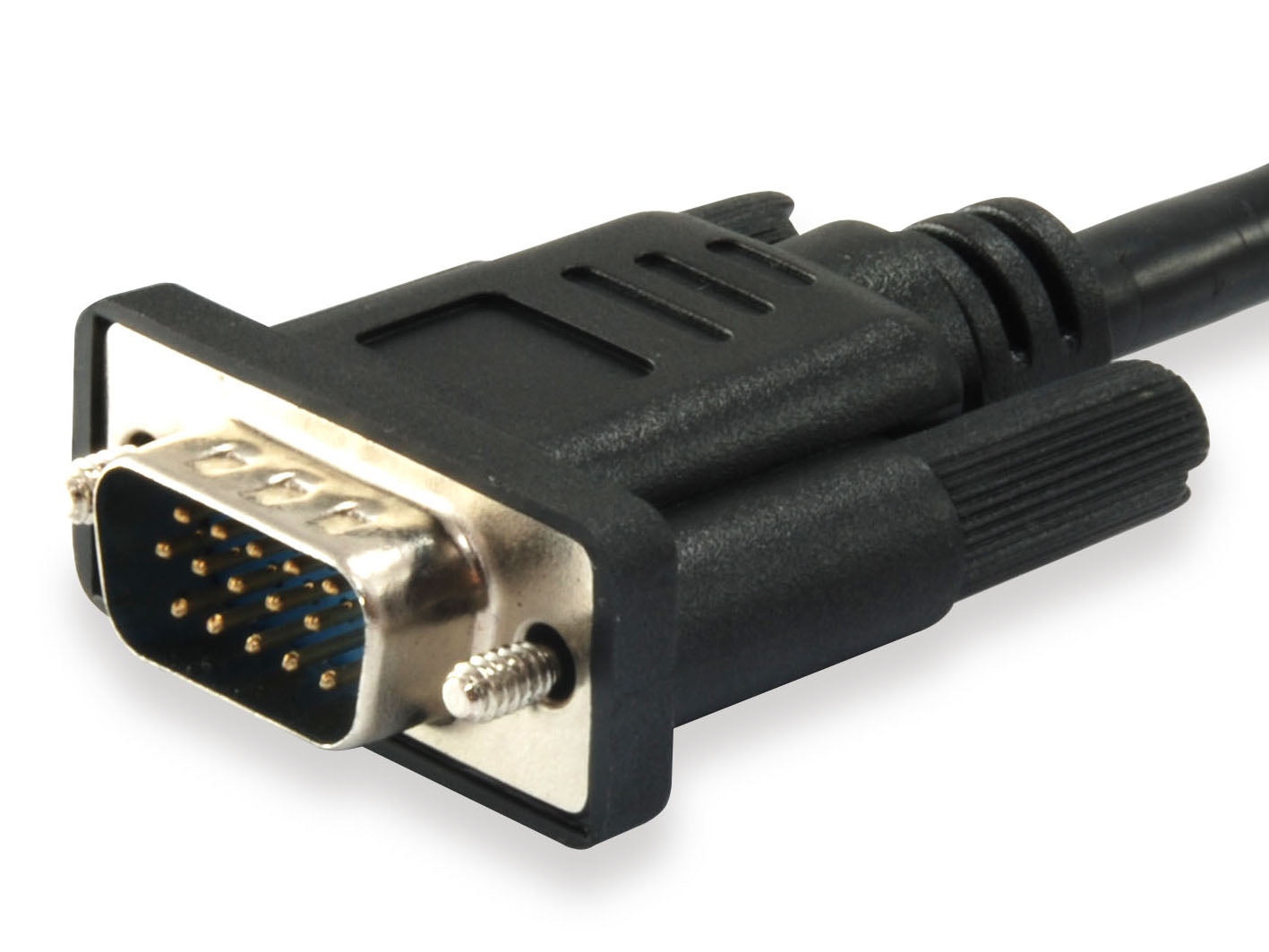 Equip SVGA Cable 5M Male to Male with Knurled Screws and Ferrite Beads