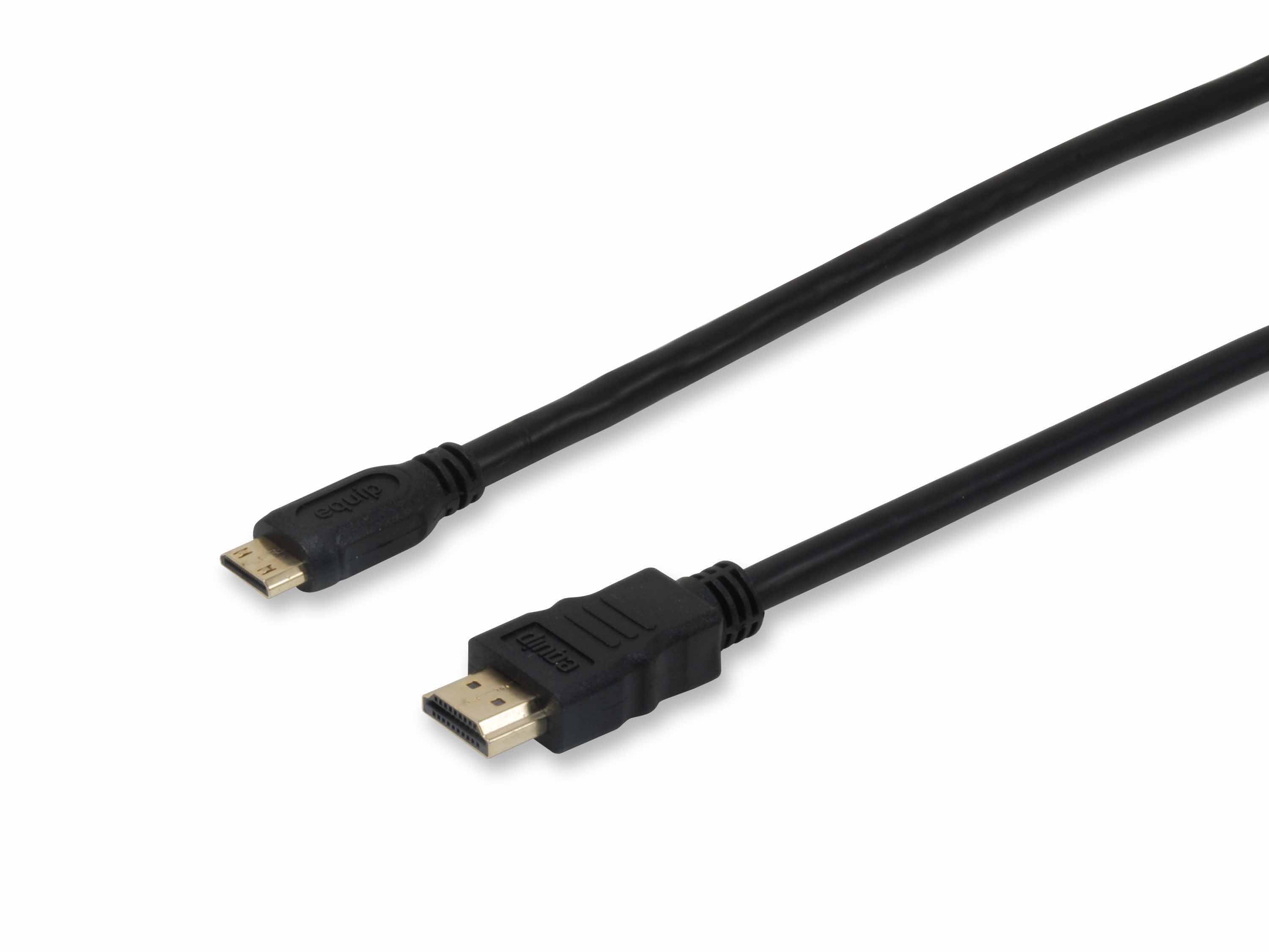 Equip HDMI Cable, HDMI A to Mini HDMI 1.4, 1m, 4K/30Hz