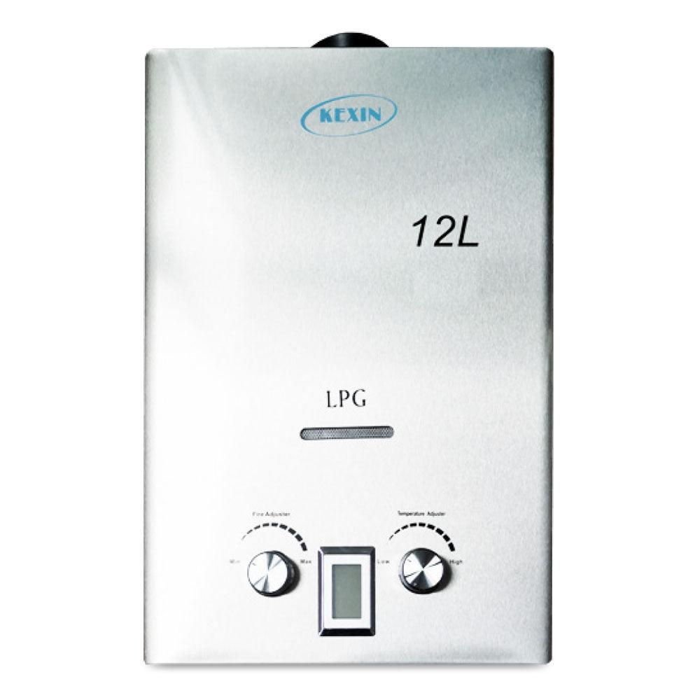 Kexin 12Lt Gas Geyser High Pressure Stainless Steel Unit - Livestainable.co.za