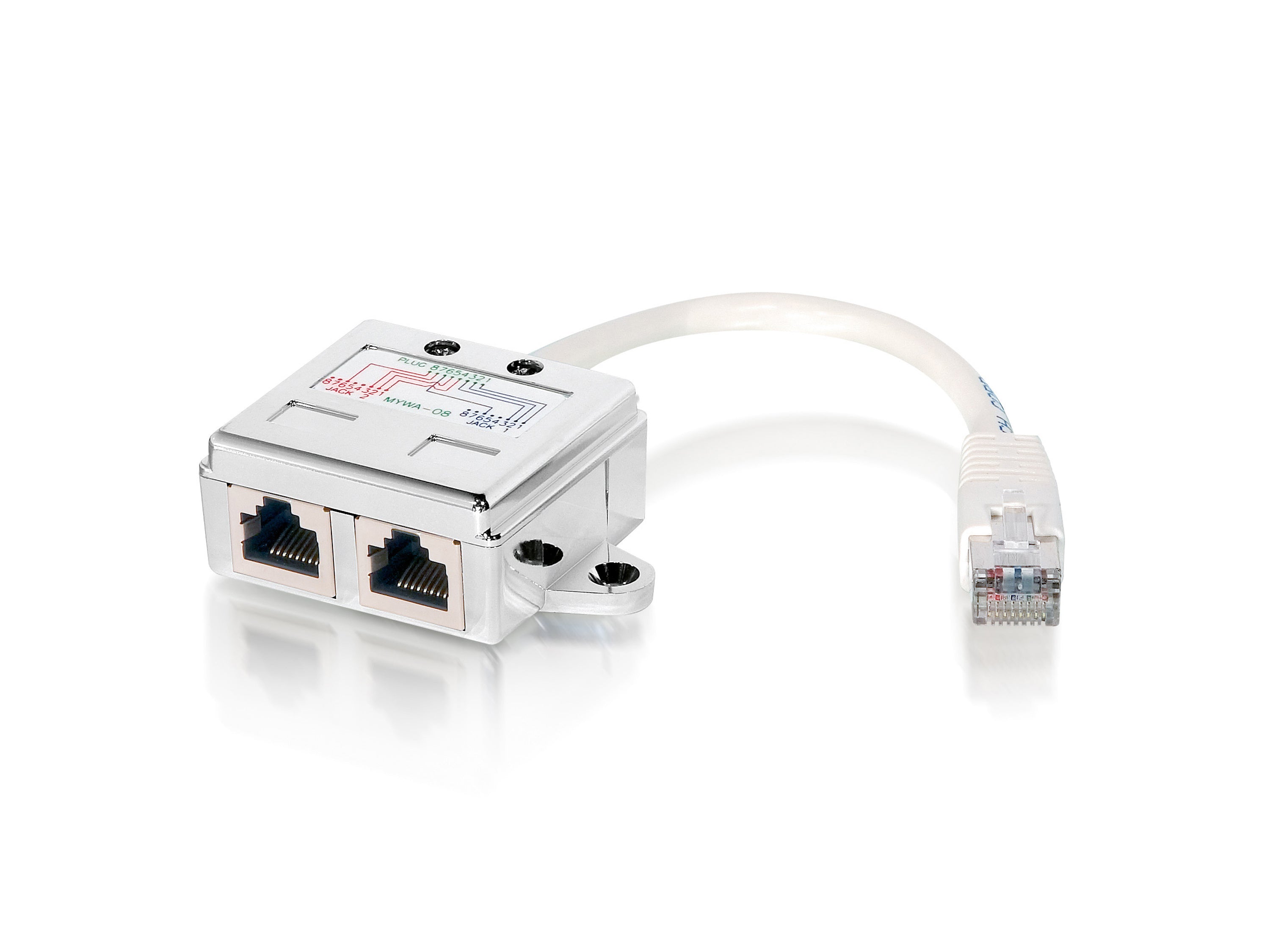Equip Joiner 2X RJ45 to 2 via 1 RJ45 Network Adapter
