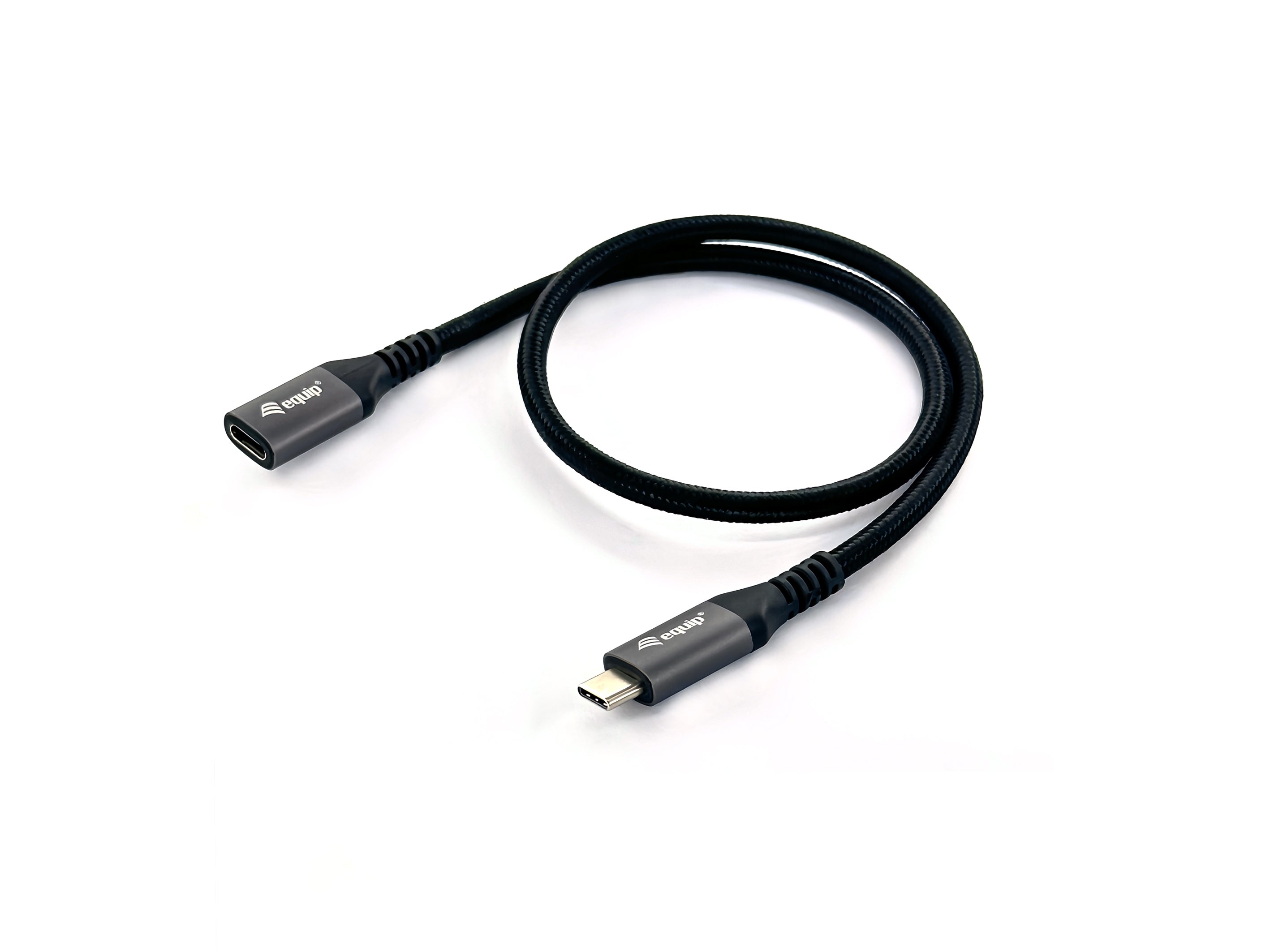 Equip USB-C to C Extension Cable 1M M/F 10Gbps 4K 60Hz Black