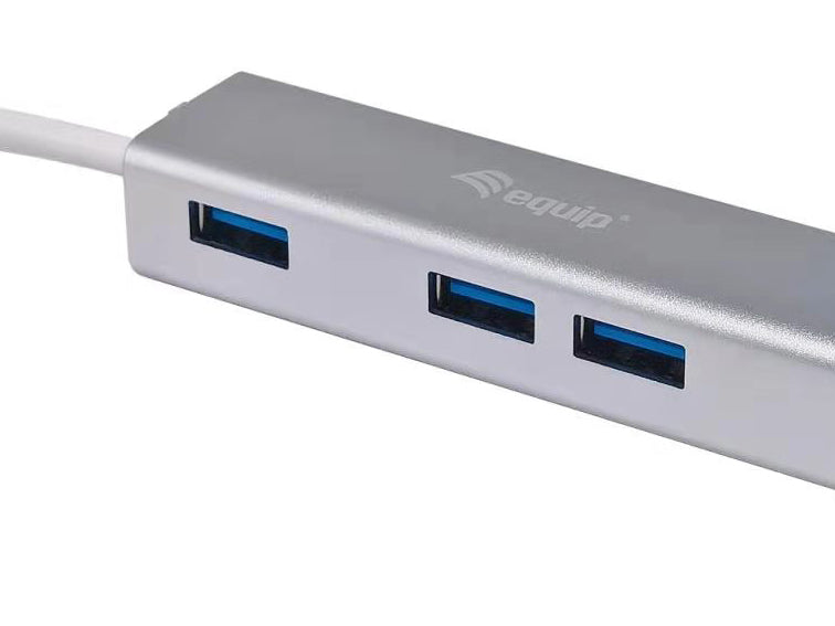 Equip USB-C 4-Port Hub Aluminum USB 3.2 Gen 1 for MacBook Chromebook