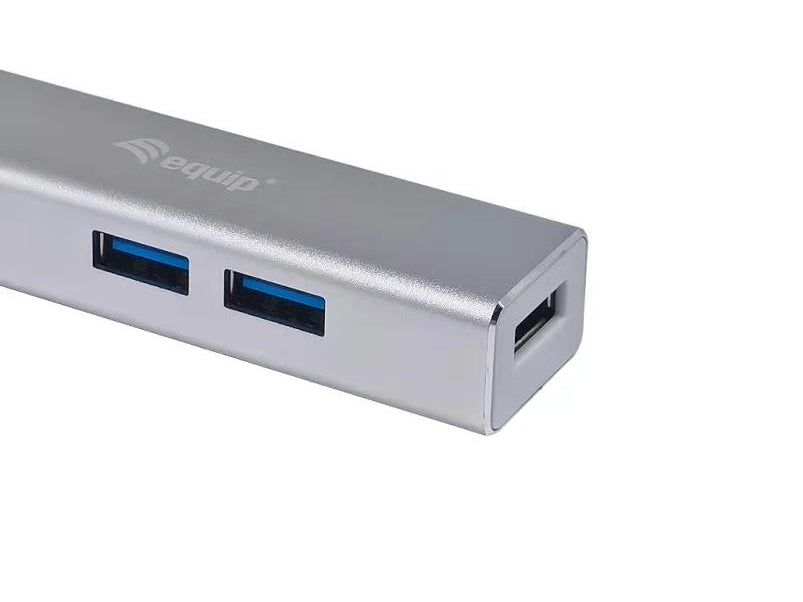 Equip USB-C 4-Port Hub Aluminum USB 3.2 Gen 1 for MacBook Chromebook