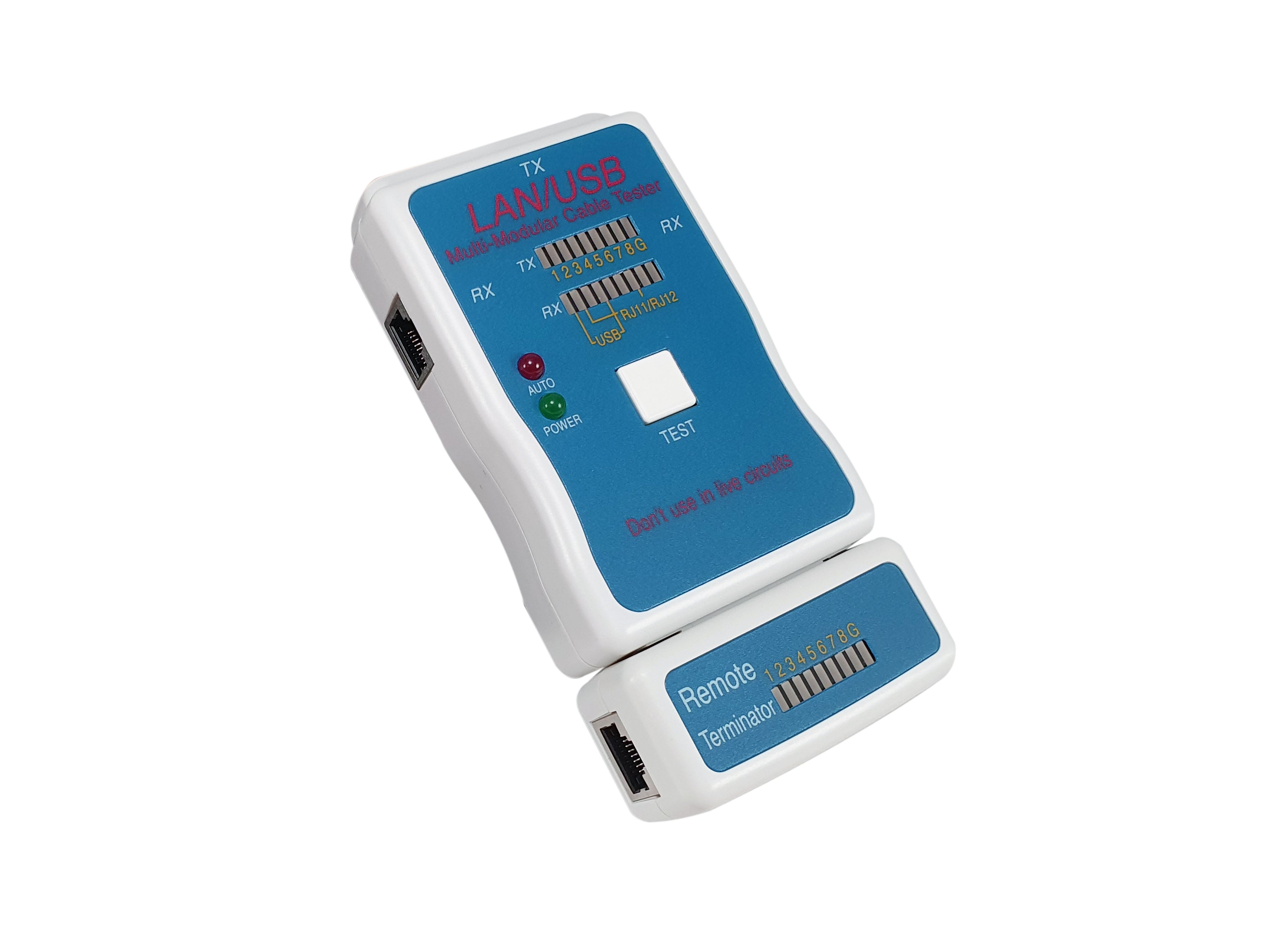 Equip Modular Cable Tester for LAN & USB Cables with Remote Unit