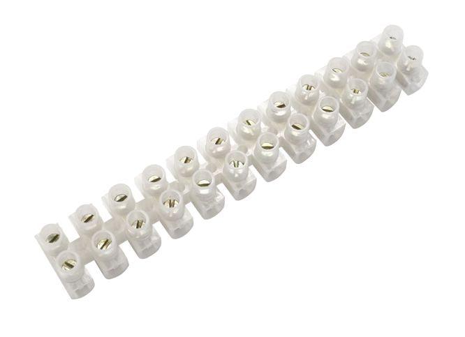 Strip Connector 12 W 3 A Feed Through White H/Round T80 3 A - Livestainable.co.za