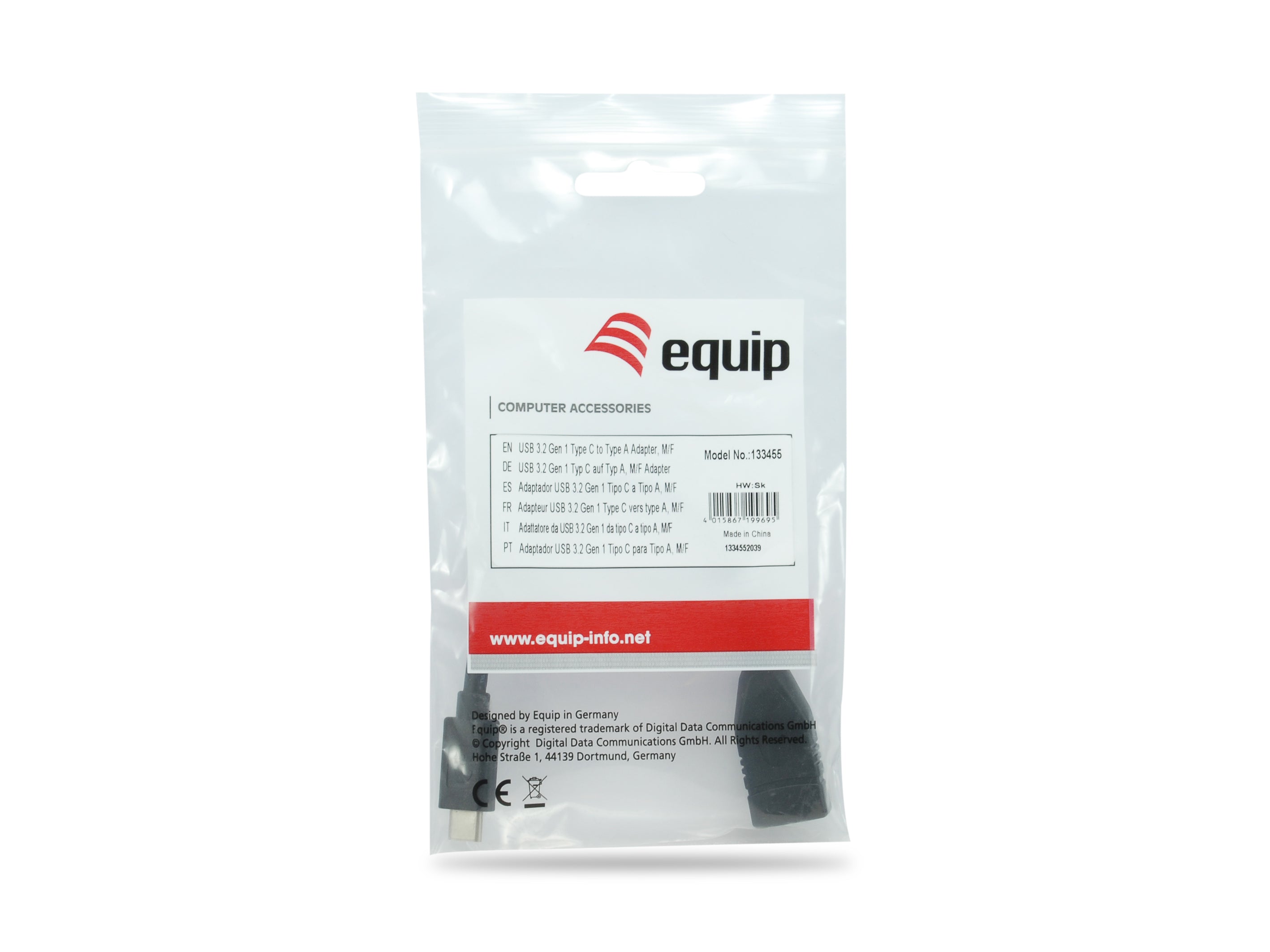 Equip USB Type C to USB A Female Adapter for Devices and Peripherals