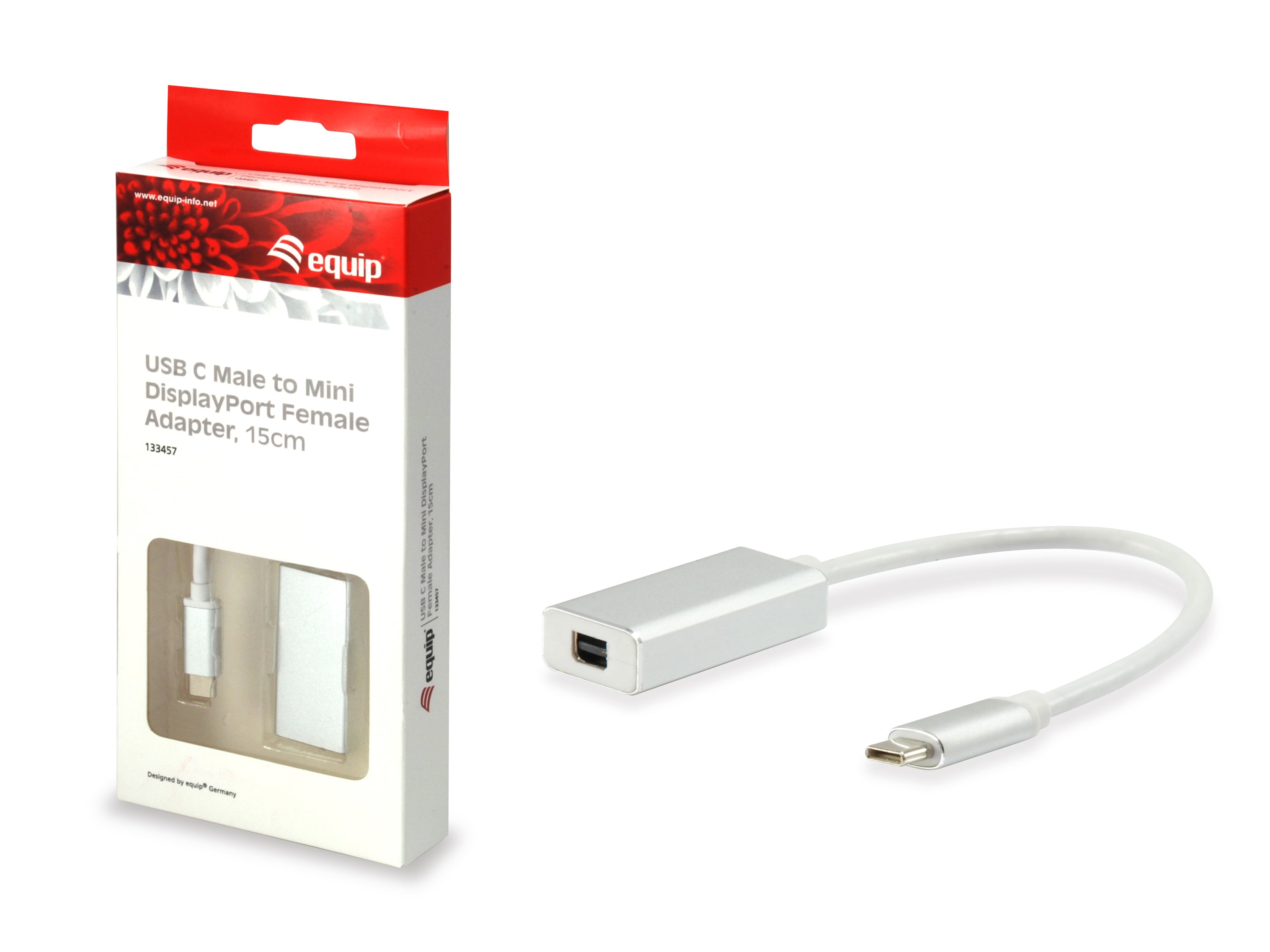 Equip USB-C to Mini DisplayPort Adapter 4K 60Hz 15CM Cable