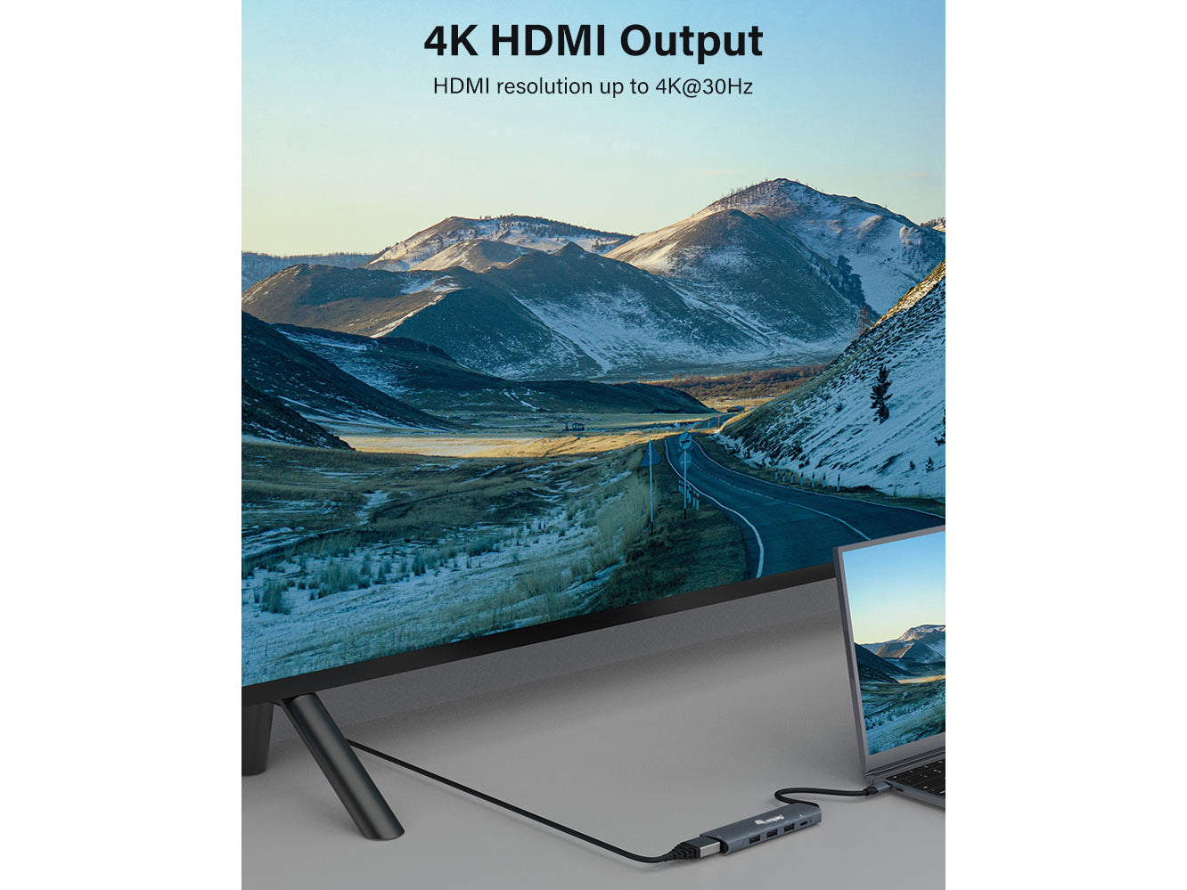 Equip 5-in-1 HDMI USB-C Adapter 4K 30Hz 100W PD USB 3.2 Gen 1