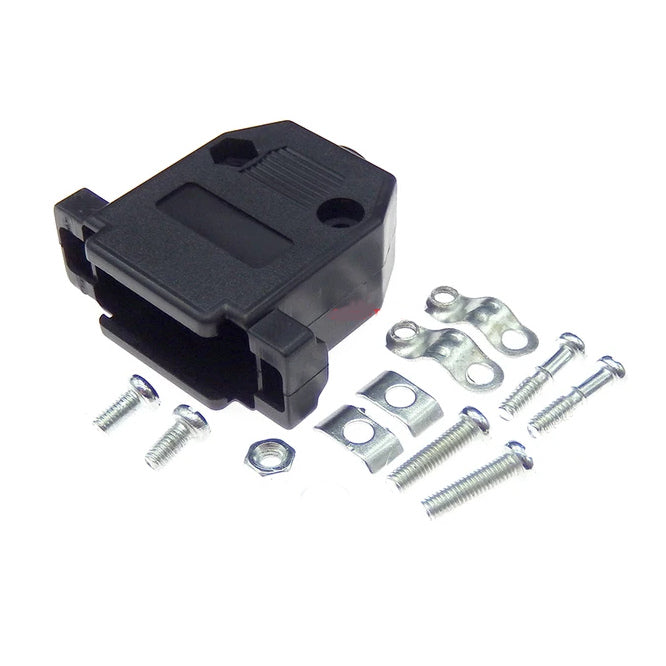 Plastic 15 Way D Sub Connector Cover In Black 15 Dcb