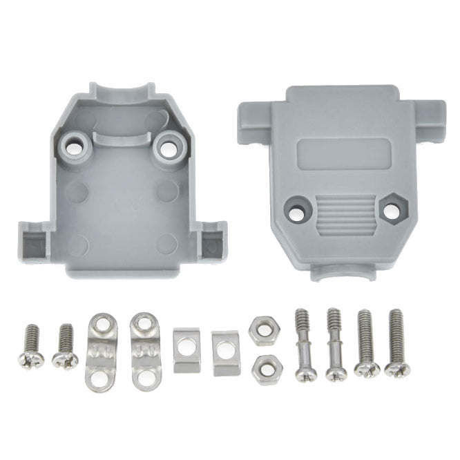 Plastic 15 Way D Sub Connector Cover In Grey 15 Dcg