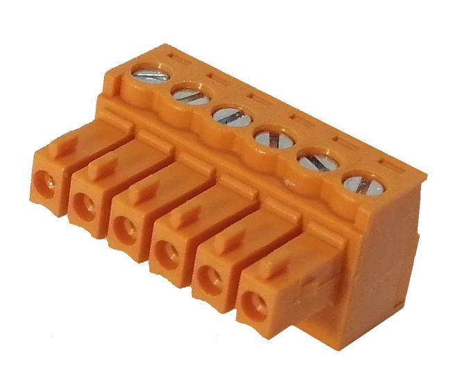 Socket Str 6 W Plug In 3.5mm Orange 15 Edgk 3.5 06 P 15 00 Ah - Livestainable.co.za