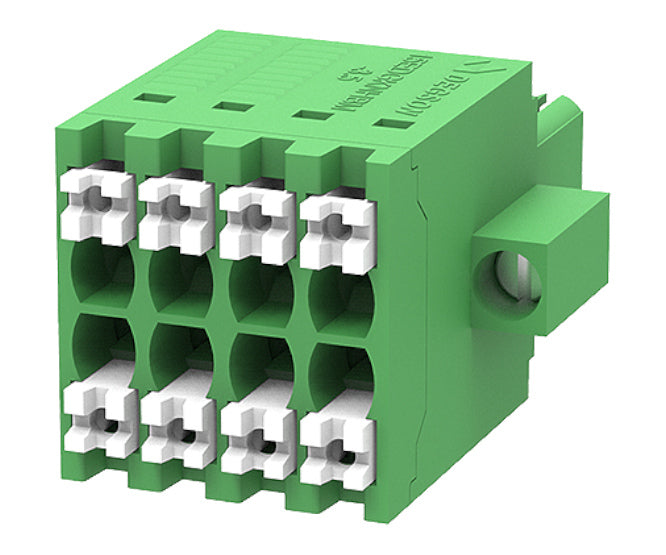 Terminal Block 8 W 2 Row 3.5 Plug In 15 Edgknhbm 3.5 08 P 14 00 Z(h)