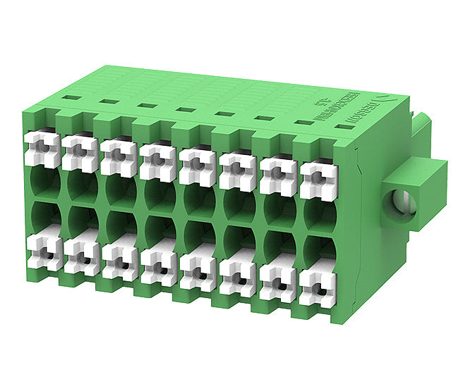 Terminal Block 16 W 2 Row 3.5 Plug In 15 Edgknhbm 3.5 16 P 14 00 Z(h)