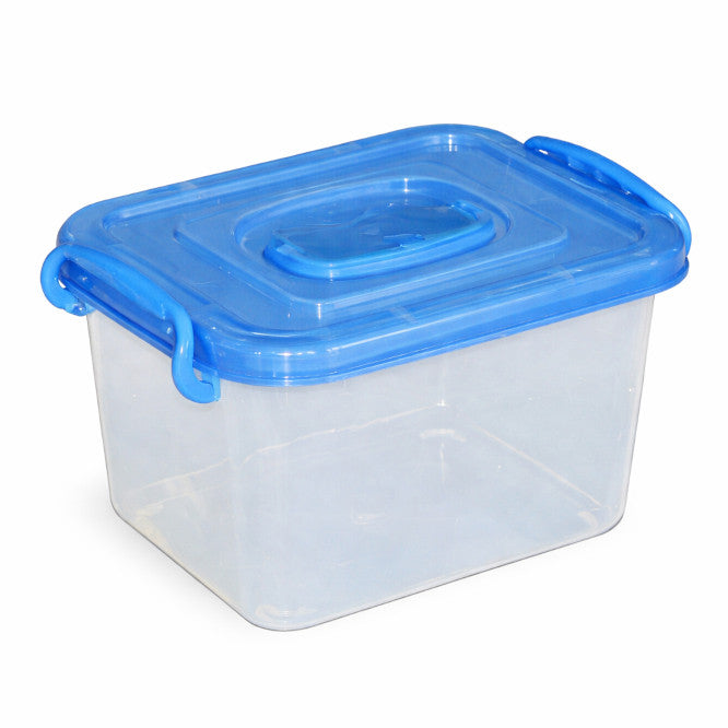 3 Lt Clear Plastic Storage Bin 230x160x145mm Various Colors 160056