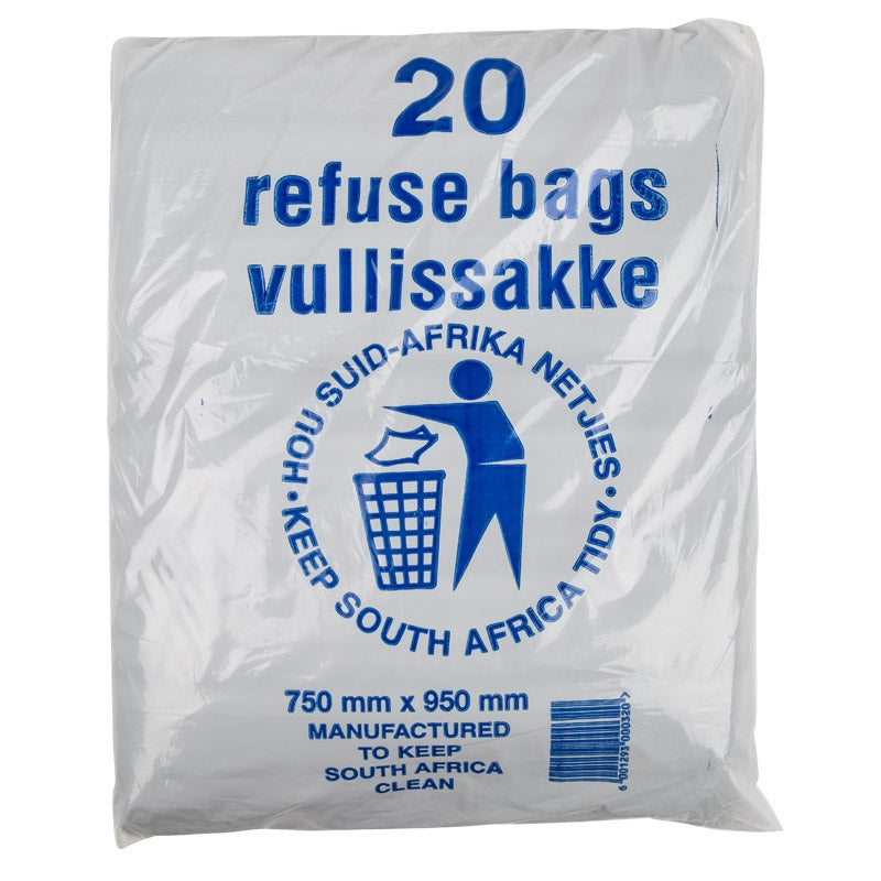 Refuse Bag Black 28 Mic 20 Per Pack