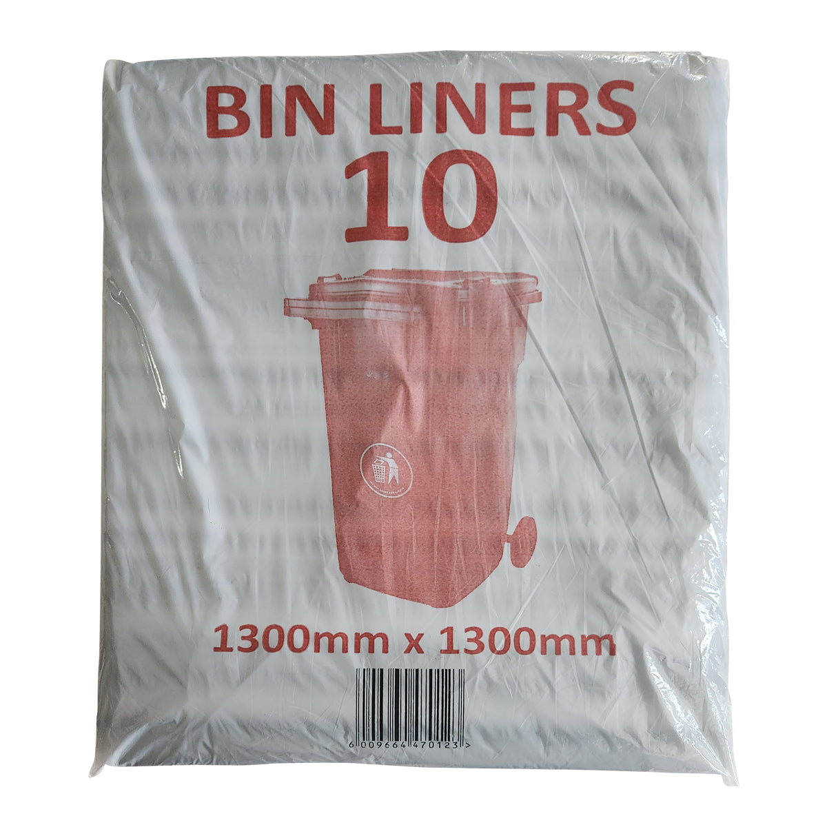 Bin Liner Black 25 Mic Wheelie Bin 10 Per Pack