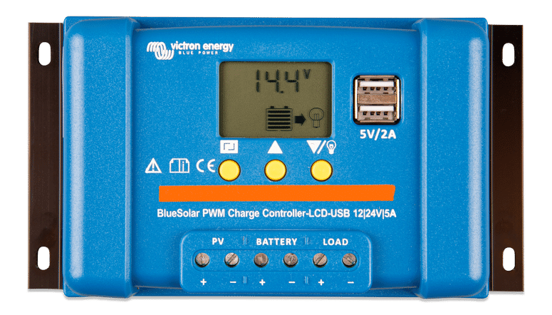 Victron BlueSolar PWM-LCD&USB 12/24V-5A - Livestainable.co.za