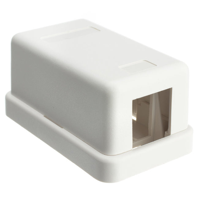Surface Mount Ethernet Empty Box 1 Port White Sa8 P8 Cb1