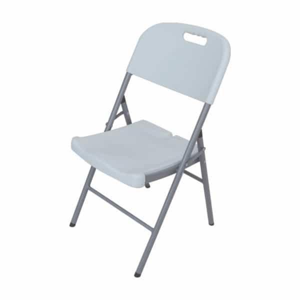 TOTAI FOLDABLE PLASTIC CHAIR WHITE - Livestainable.co.za