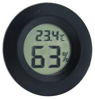 Thermometer / Hygrometer, Lcd Panel Mount 210887 Black - Livestainable.co.za