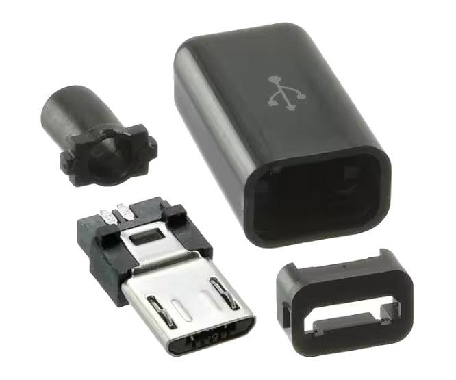 4 Pcs Micro Usb Plug In Black Housing 170821 - Livestainable.co.za