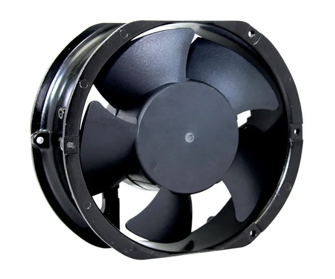 220 V Axial Fan Oval Bal 170 Cfm 2 Wire Lead 172x150x51mm Xa17251 Ha2 Bl