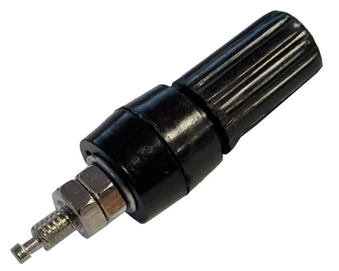 Banana Socket 4mm Black Silver Plated K2076 Bk