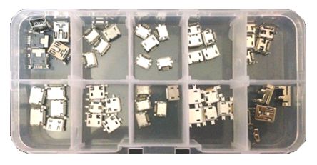 Assortment Of 50 Pcs Smd Micro & Mini Usb Socket 180651