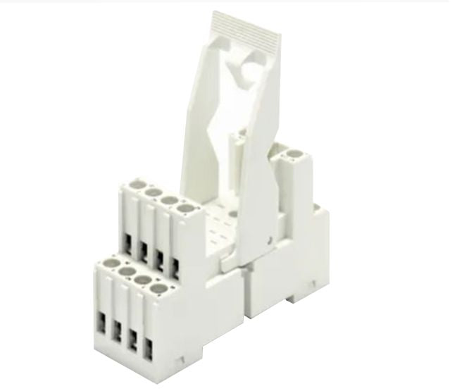 Relay Socket 14 P Square Din With Screw Term White 18 Ff 4 Z C4 White