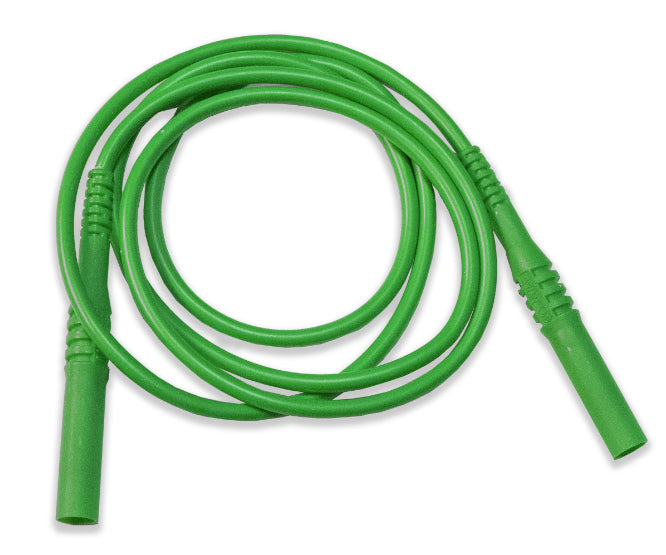 Test Lead Banana Plug Plug Shrouded 1m Green 190573