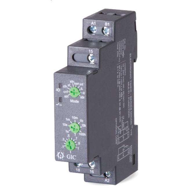 Micon 175 Multi Function Spdt Timer 10 Modes 16 A Din Mount 1 Cqdt9