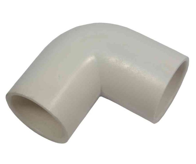 Plain Short Pvc Elbow 20mm White Tba