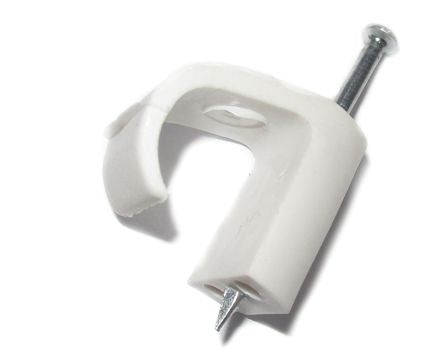 Circle Nail In Saddle 20mm White Debulk Cc R20 White