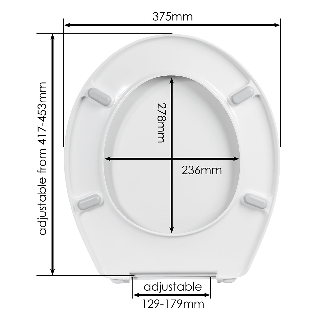 Wirquin Toilet Seat Club 90 Thermodur Ss Hng Wht 1