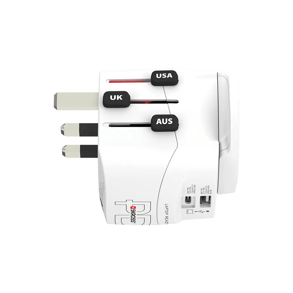 SKROSS - PRO Light USB (AC) - World Travel Adapter with AC and USB Cha