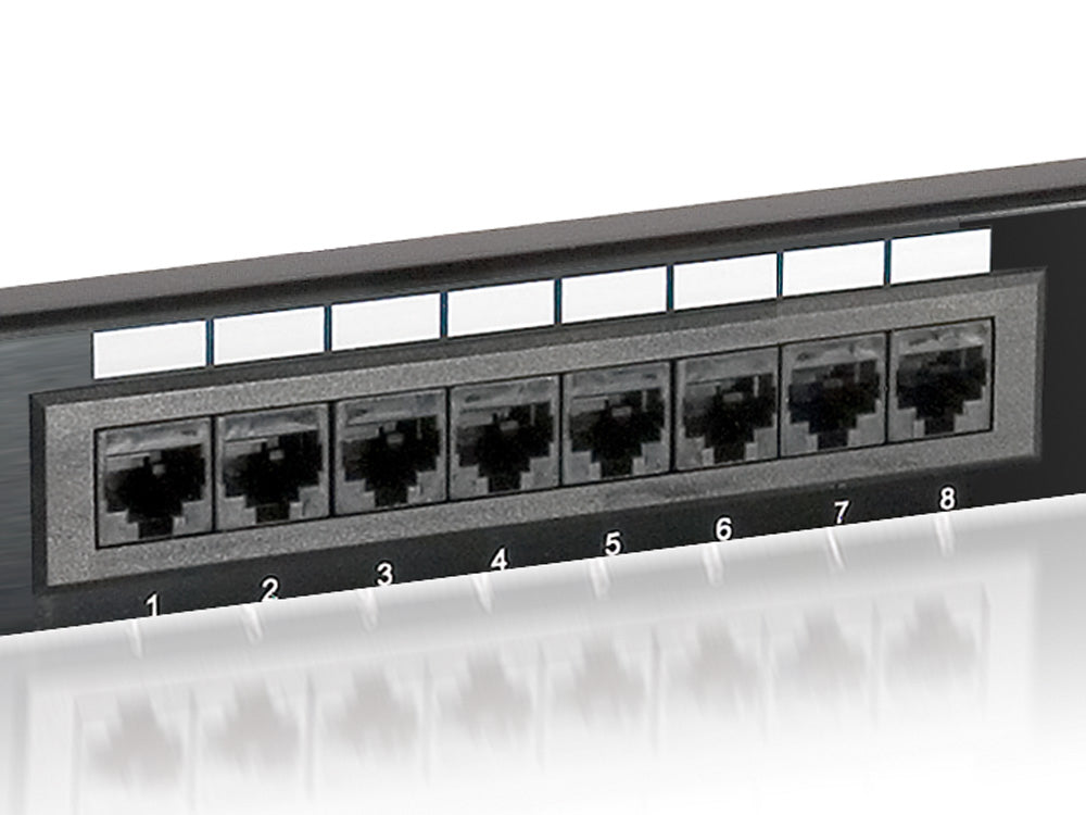 Equip 16-Port Cat5E Utp Patch Panel 1U Black 19" Network Distribution