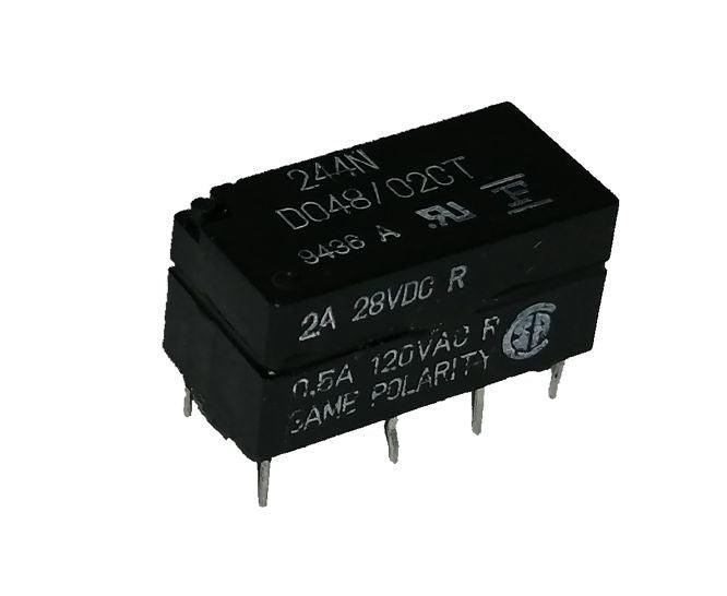 Relay Pcb Mount Dpdt 2 A 28 Vdc Rect 8 Pin 244 Nd048/02 Ct 2 - Livestainable.co.za