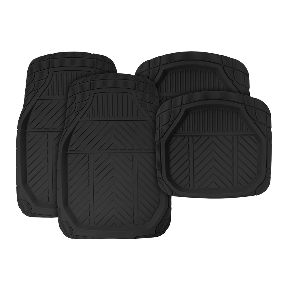 Car Mat 4 Pc Set Deep Trough