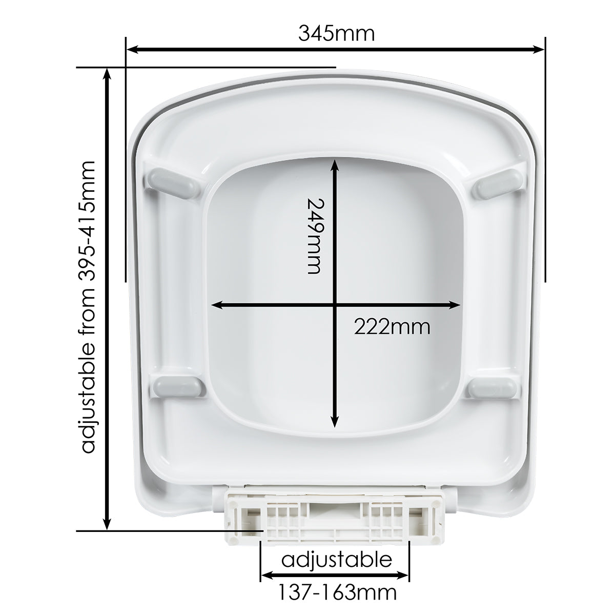 Wirquin Toilet Seat Compact Sq S/Close Thermodur W