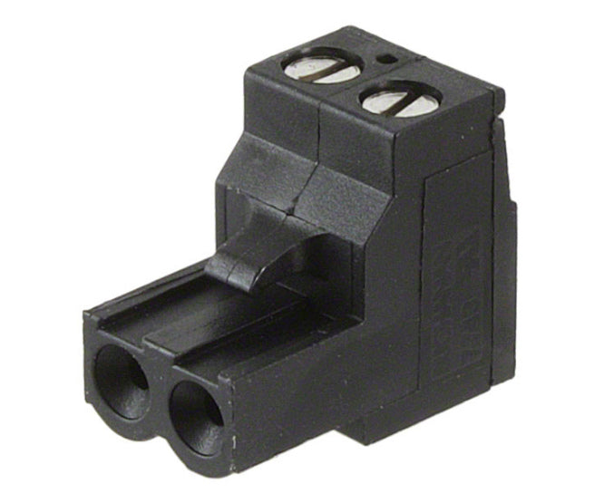 Socket Connector Str In Line 2 Way P=5.08 Black 2 Edgk 5.08 02 P 13 1000 Z(h)