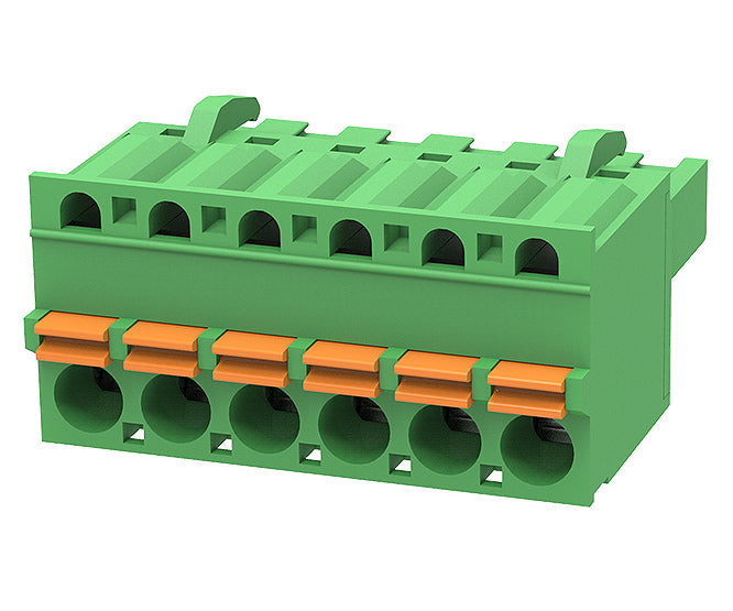 Socket Straight In Line 6 Way 5.0 Screwless 2 Edgkdf 5.0 06 P 14 00 Ah