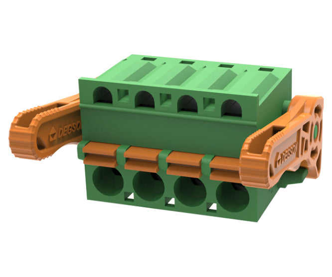 Pluggable Terminal Block 4 W P=5.08mm Green Push In 2 Edgkdgb 5.08 04 P 14 00 Ah