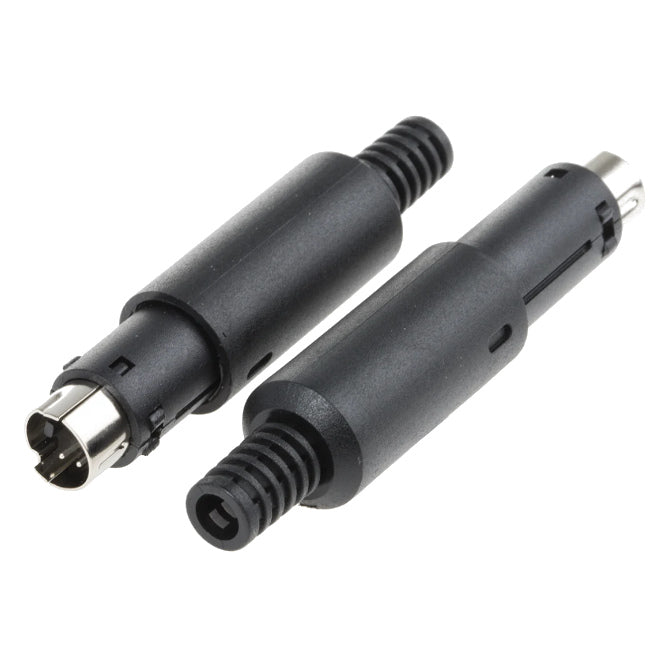 Mini Din Plug 4 P 100 V 1 A Black 304 05 728