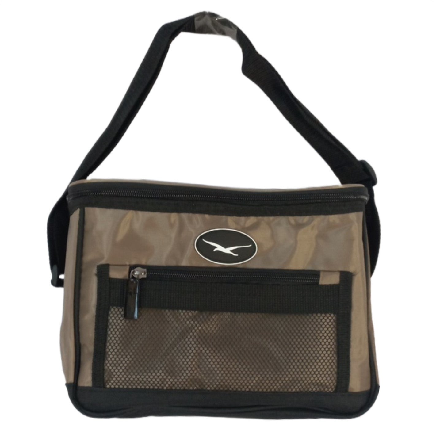 Seagull 6 Pack Nylon Coolbag Beige