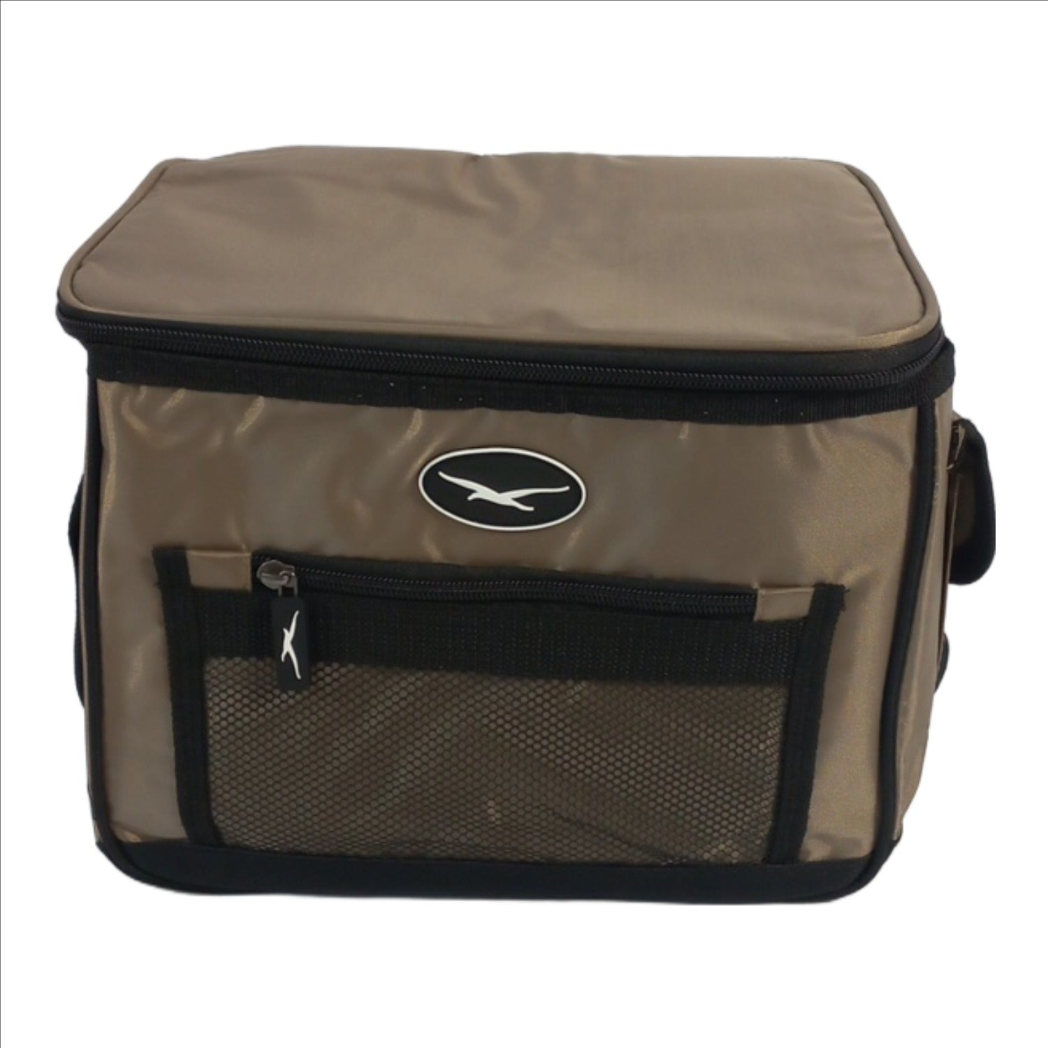 Seagull 12 Can Nylon Coolbag Beige