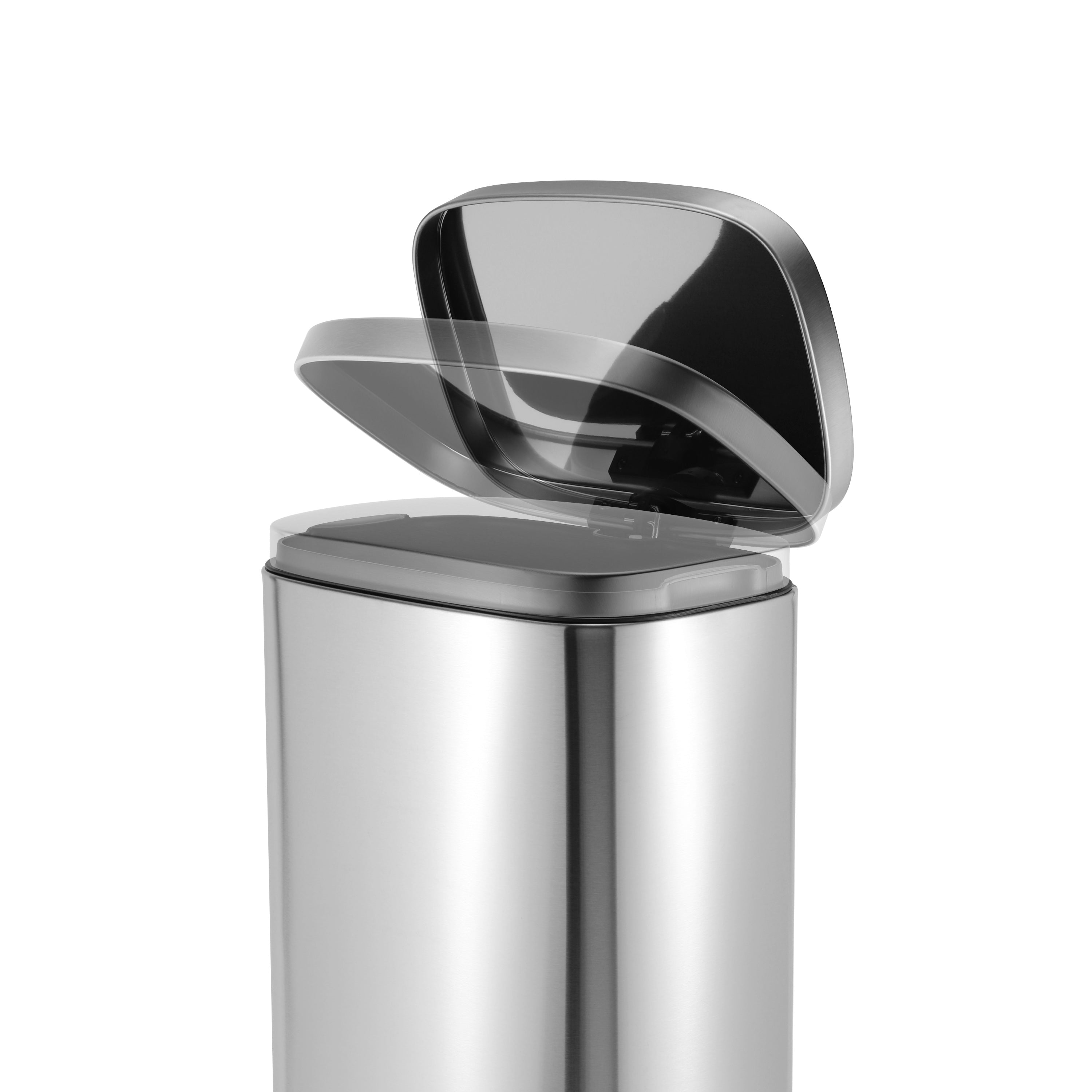 30 L Steel Pedal Bin | Rectangle | Modena