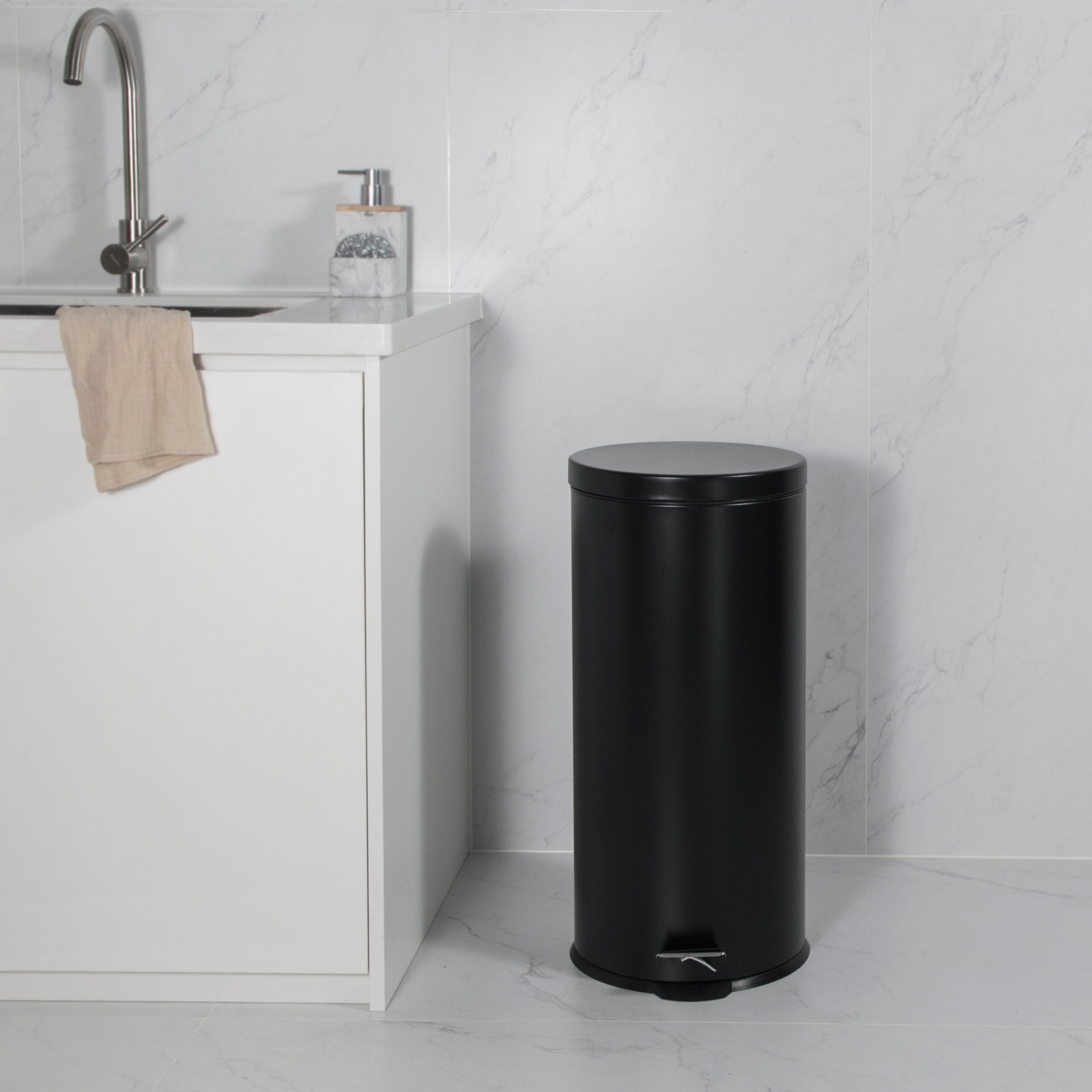5 L + 30 L Steel Pedal Bin Combo Set Roma